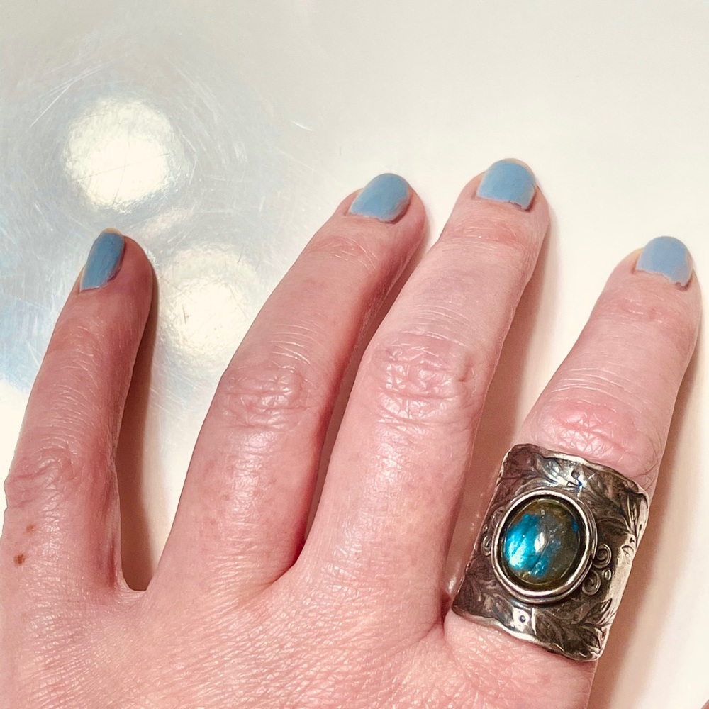 Silver Statement Ring - image 4